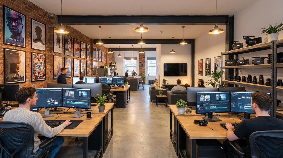 快手黑料影视传媒公司办公环境